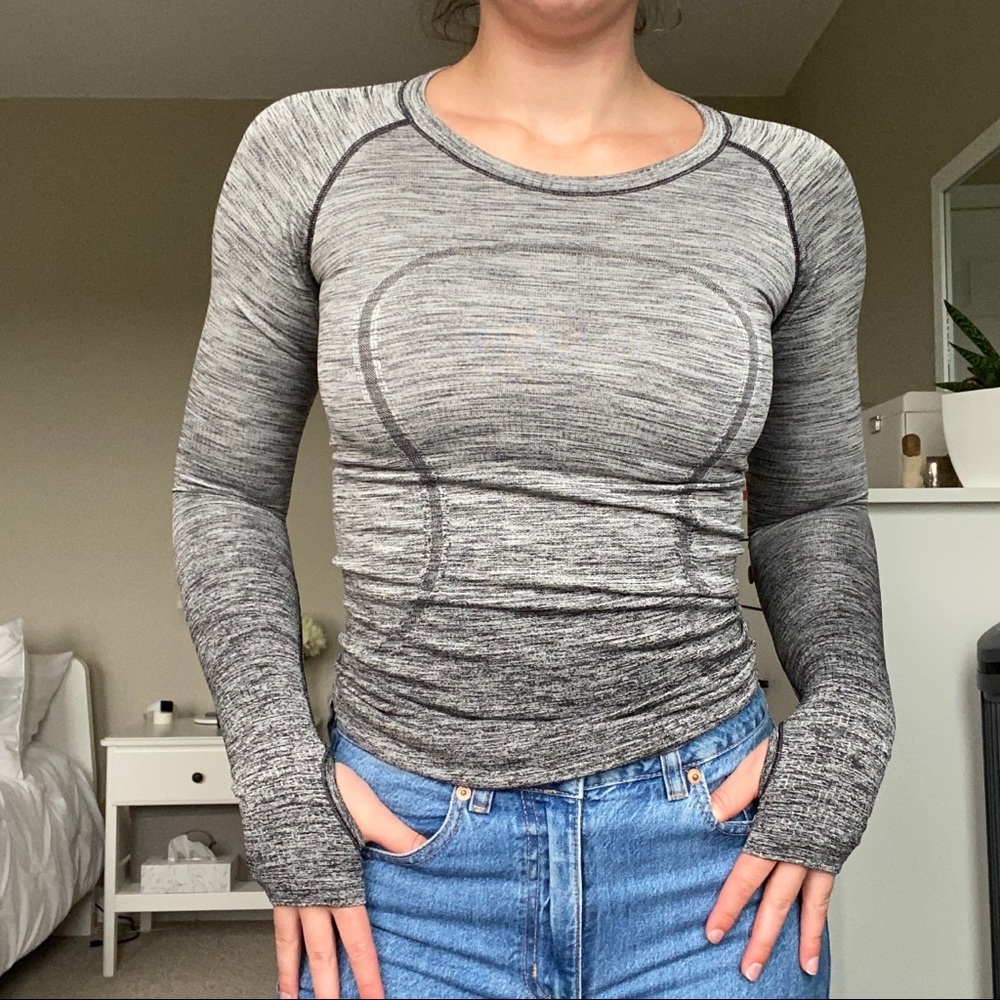 LULULEMON ombré workout long sleeve top